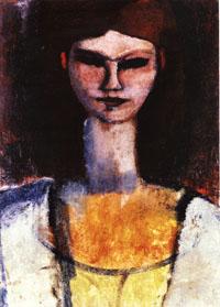 Amedeo Modigliani Bust of a Young Woman Sweden oil painting art